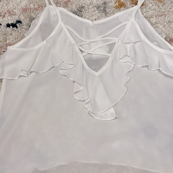 Sheer ruffle tank - Picture 3 of 4